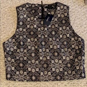 Forget 21 high neck crop top